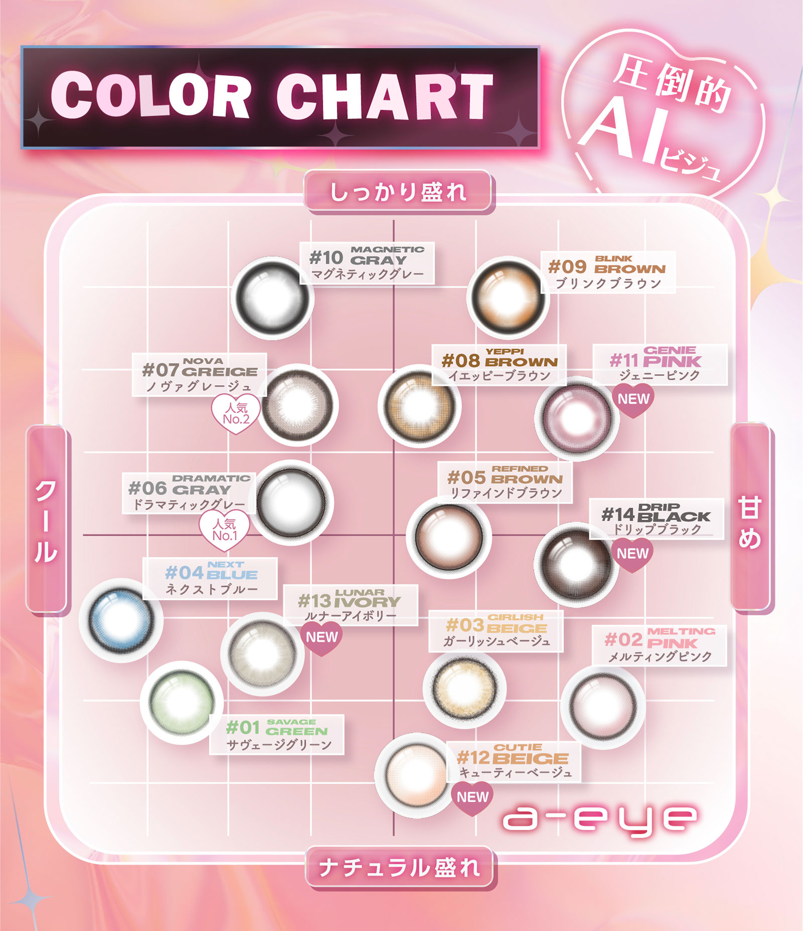 COLOR CHART 圧倒的AIビジュ