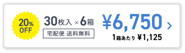 30枚入×6箱 通常購入¥6,750